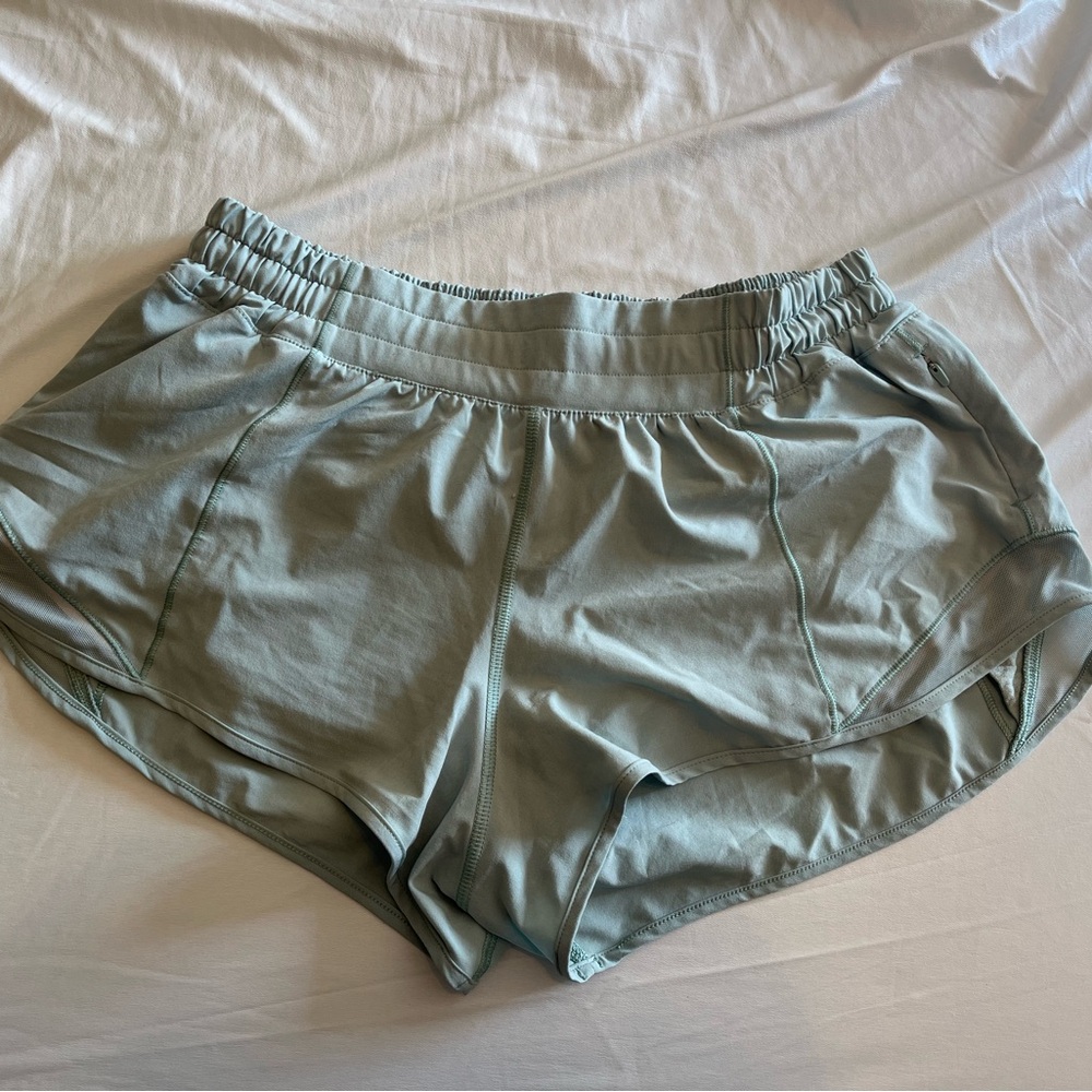 Lululemon Athletica Green Athletic Shorts Lightweight Performance